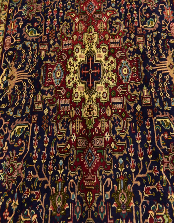 Detail image of 6' 7 x 9' 5 Hand Knotted Tabriz Persian Wool Rug