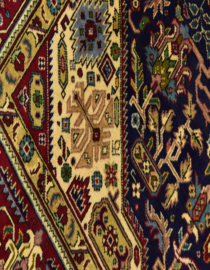 Detail image of 6' 7 x 9' 5 Hand Knotted Tabriz Persian Wool Rug