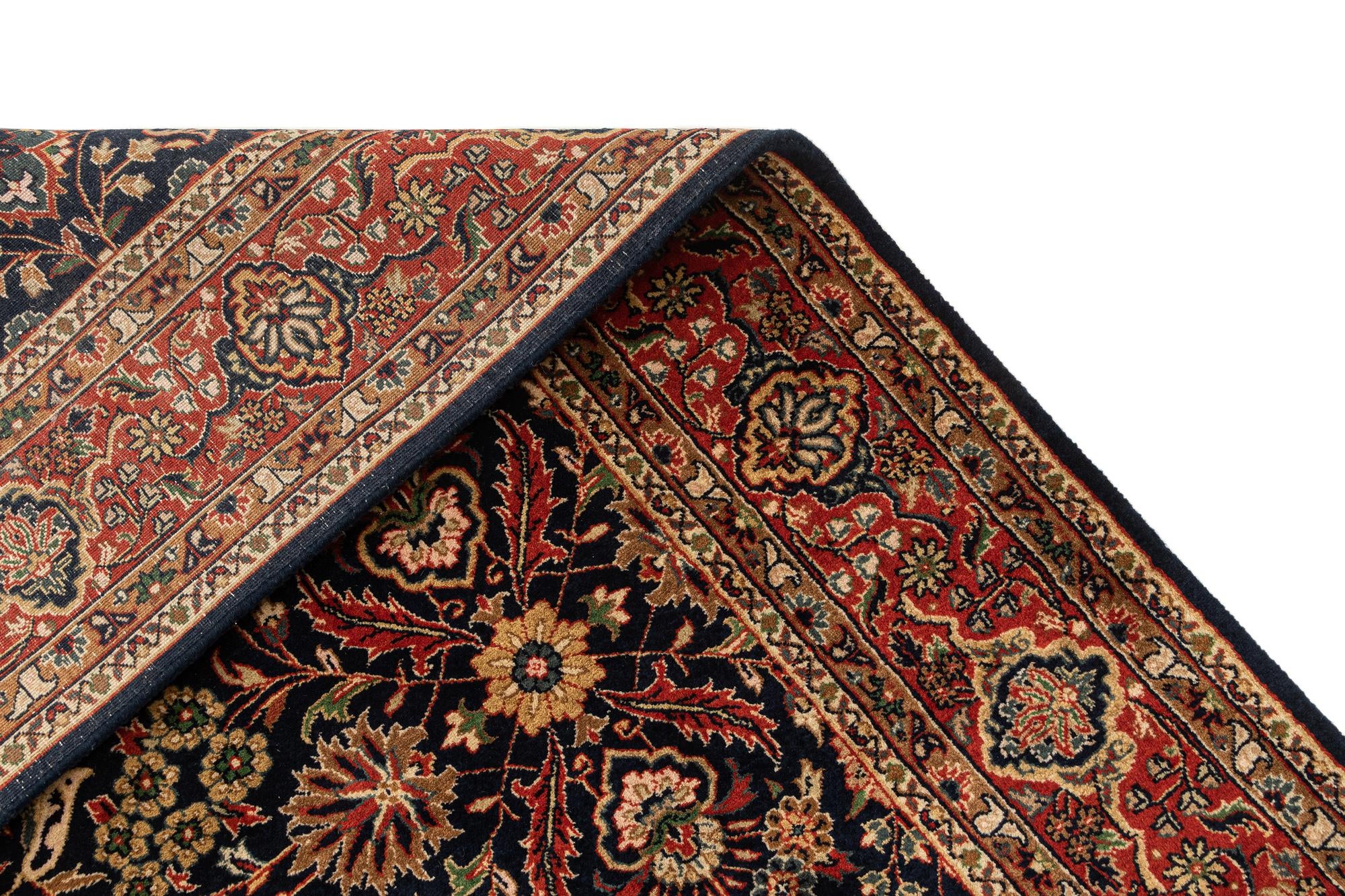 5' 8 x 7' 8 Hand Knotted Tabriz Oriental Wool Rug