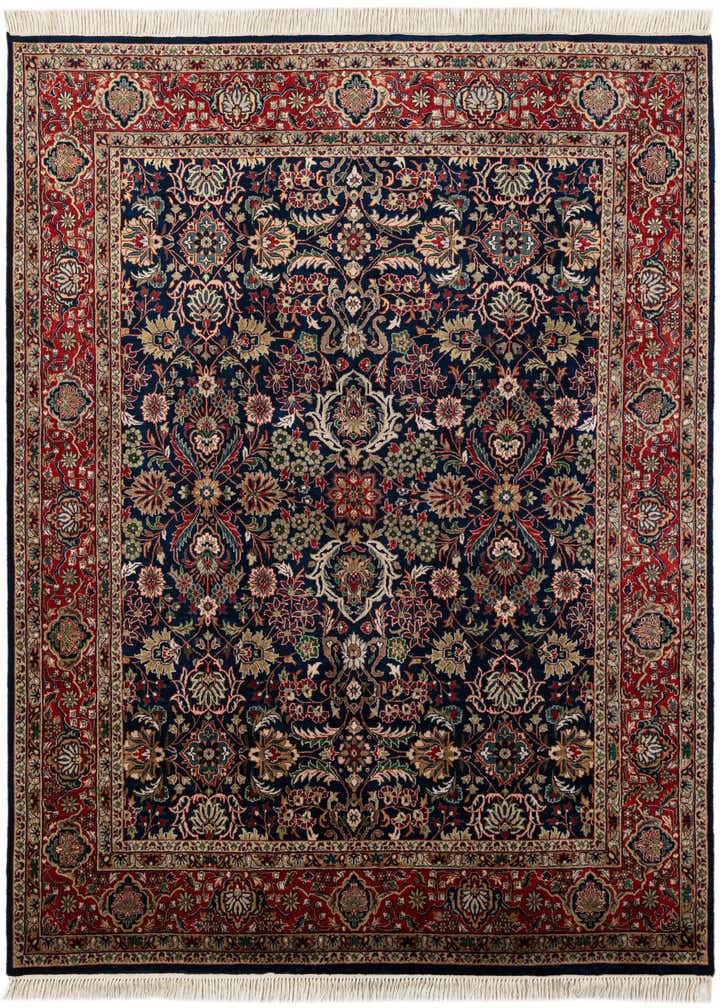 5' 8 x 7' 8 Hand Knotted Tabriz Oriental Wool Rug