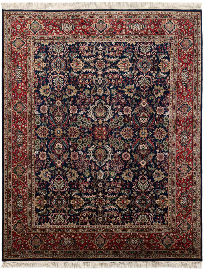 Detail image of 5' 8 x 7' 8 Hand Knotted Tabriz Oriental Wool Rug