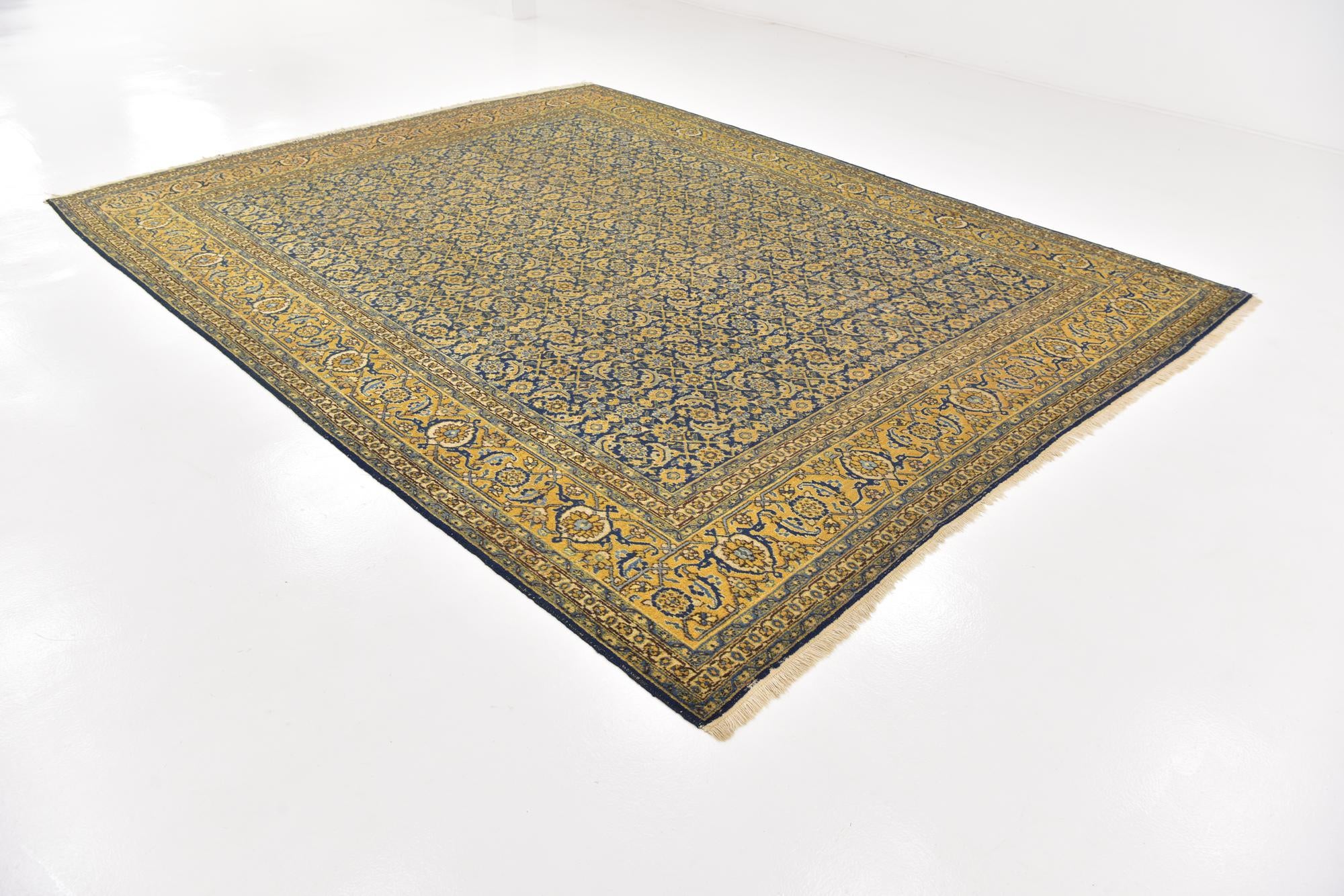 9' 4 x 12' Hand Knotted Tabriz Persian Wool Rug
