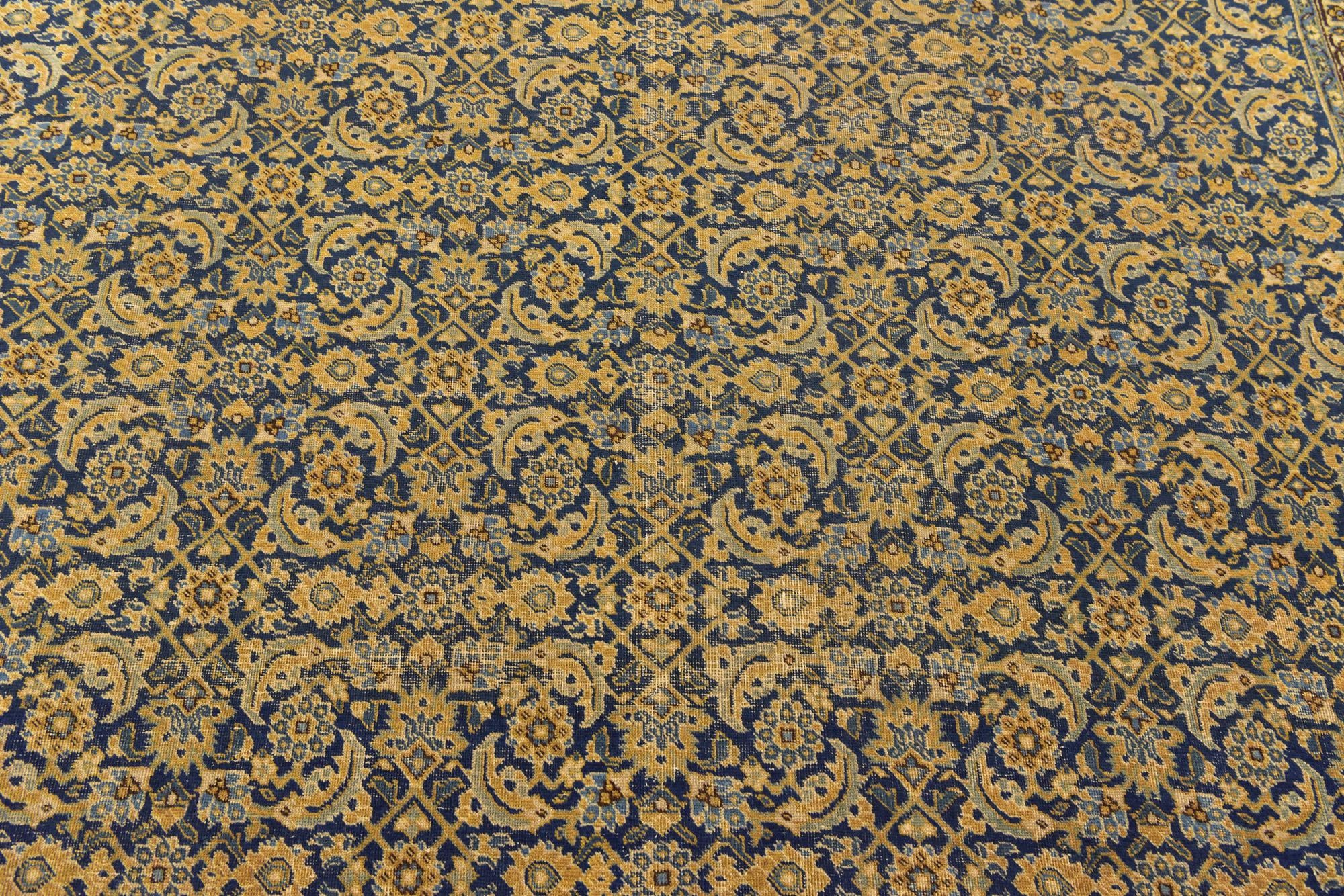 9' 4 x 12' Hand Knotted Tabriz Persian Wool Rug