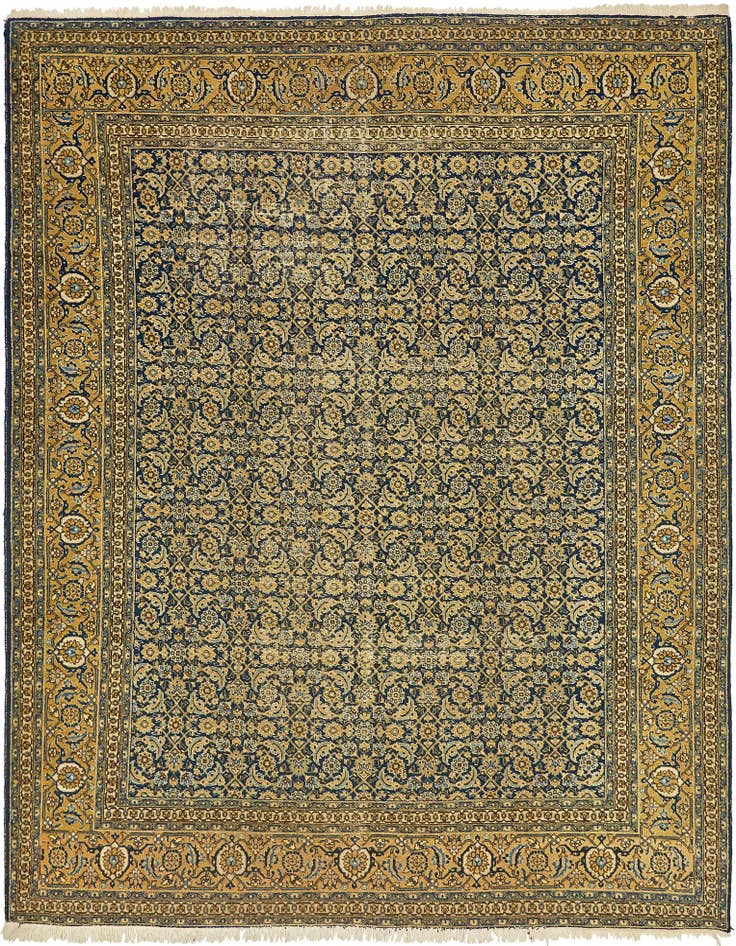 Detail image of 9' 4 x 12' Hand Knotted Tabriz Persian Wool Rug