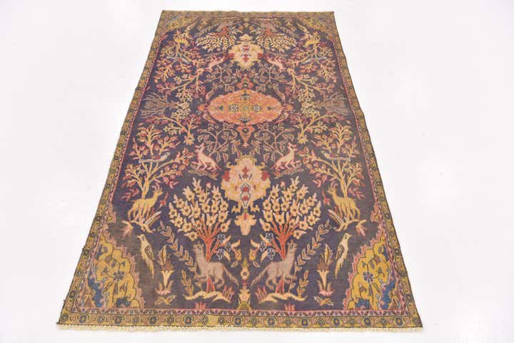 3' 8 x 6' 9 Hand Knotted Tabriz Persian Wool Rug