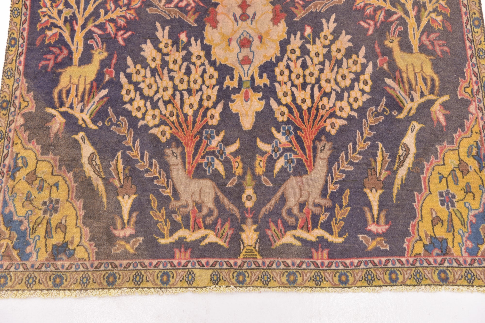 3' 8 x 6' 9 Hand Knotted Tabriz Persian Wool Rug