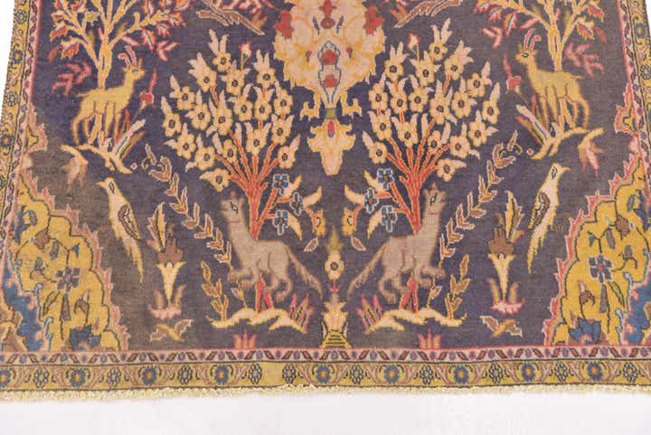 3' 8 x 6' 9 Hand Knotted Tabriz Persian Wool Rug
