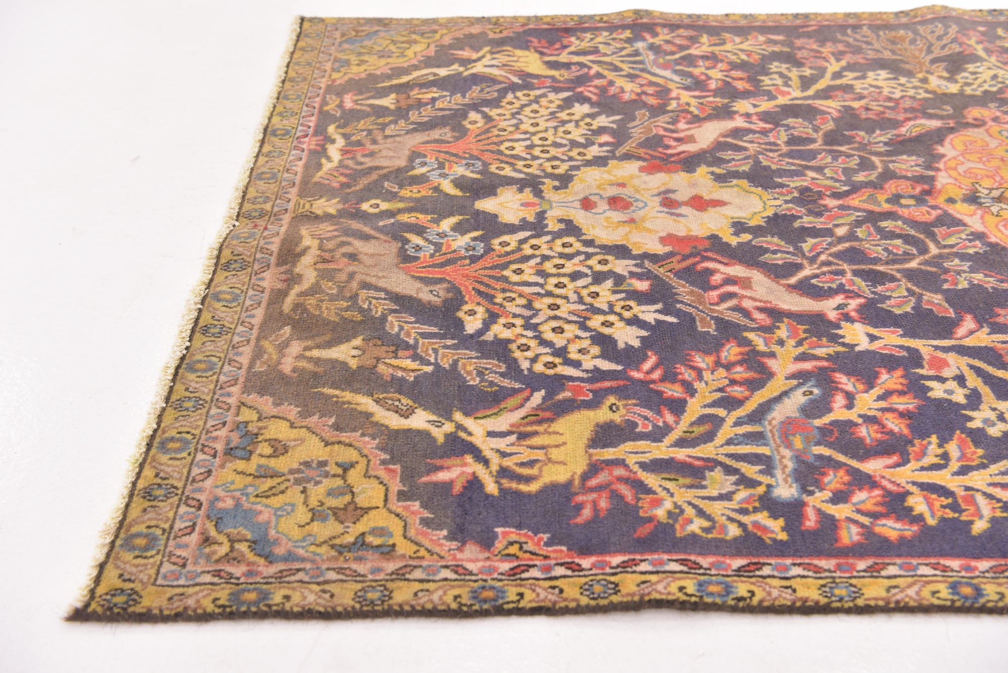 3' 8 x 6' 9 Hand Knotted Tabriz Persian Wool Rug