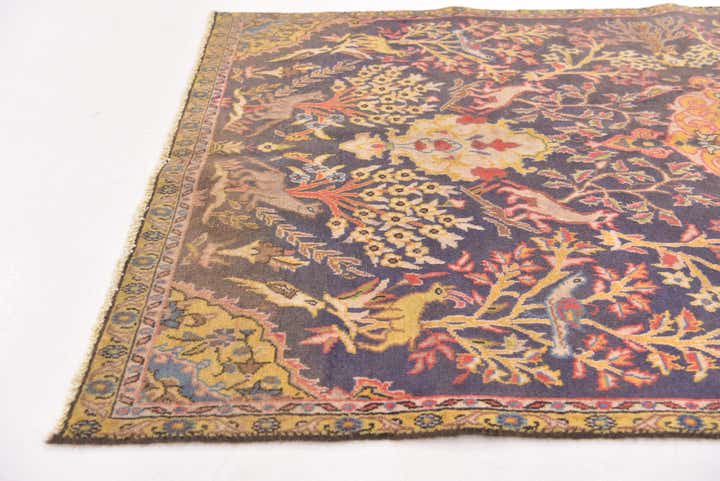 3' 8 x 6' 9 Hand Knotted Tabriz Persian Wool Rug