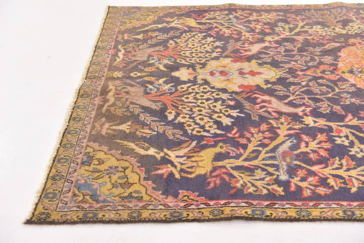 Detail image of 3' 8 x 6' 9 Hand Knotted Tabriz Persian Wool Rug