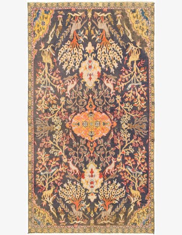 3' 8 x 6' 9 Hand Knotted Tabriz Persian Wool Rug