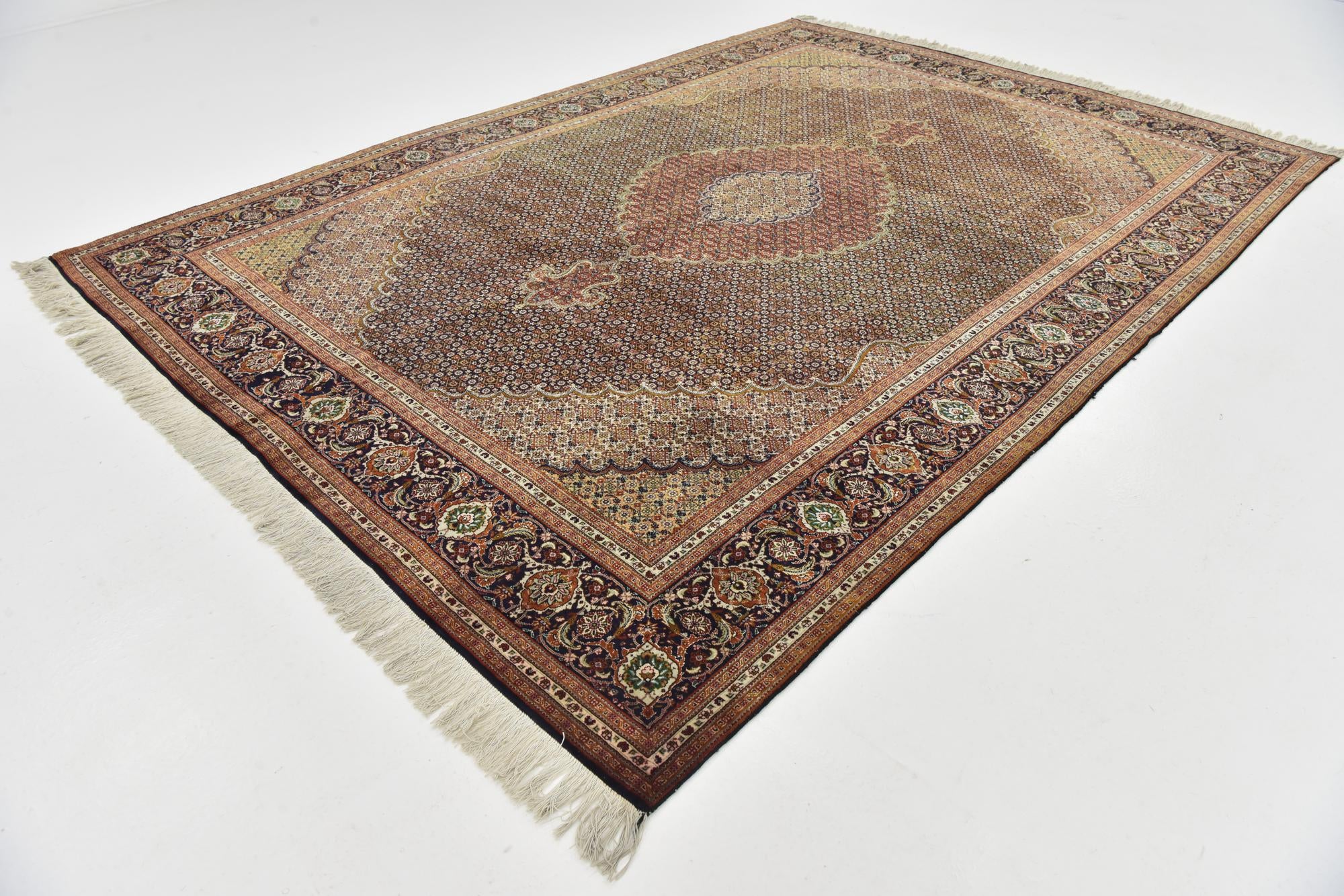 6' 9 x 9' 6 Hand Knotted Tabriz Persian Rug