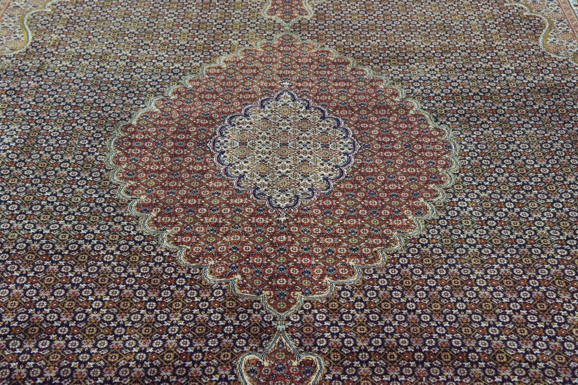 6' 9 x 9' 6 Hand Knotted Tabriz Persian Rug