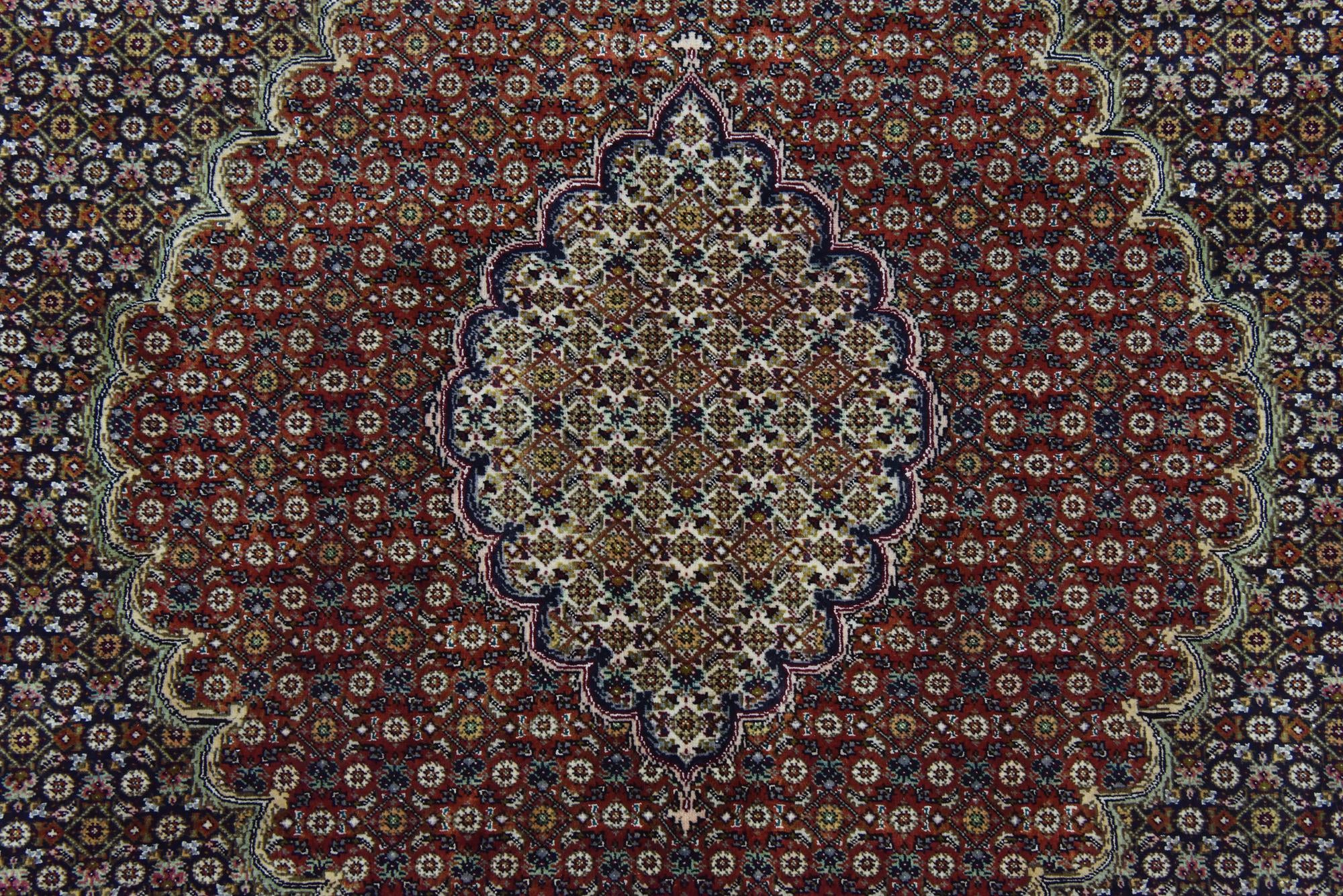 6' 9 x 9' 6 Hand Knotted Tabriz Persian Rug