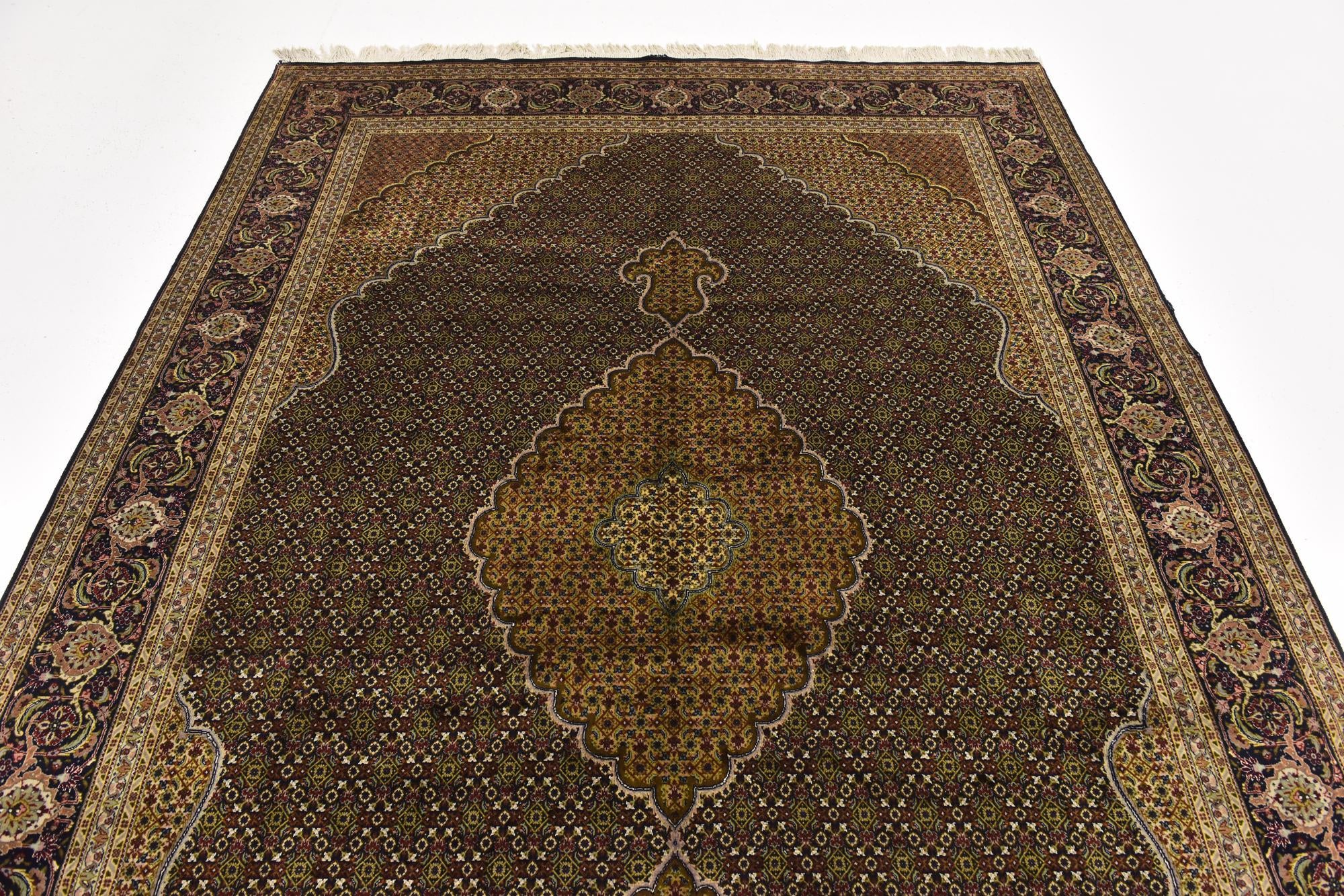 6' 8 x 9' 10 Hand Knotted Tabriz Persian Rug