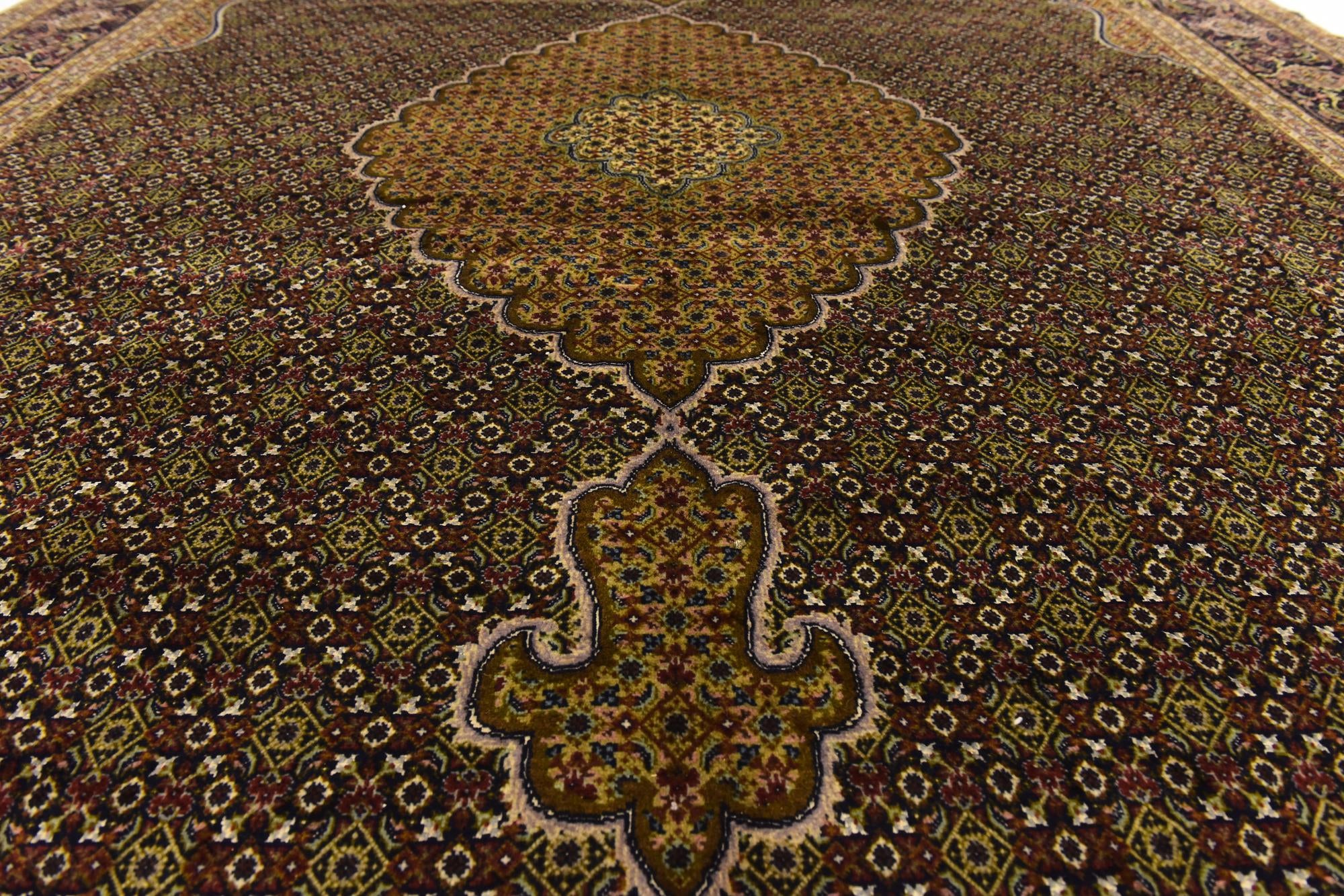 6' 8 x 9' 10 Hand Knotted Tabriz Persian Rug