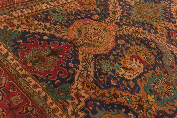 9' 9 x 12' 7 Hand Knotted Tabriz Persian Wool Rug