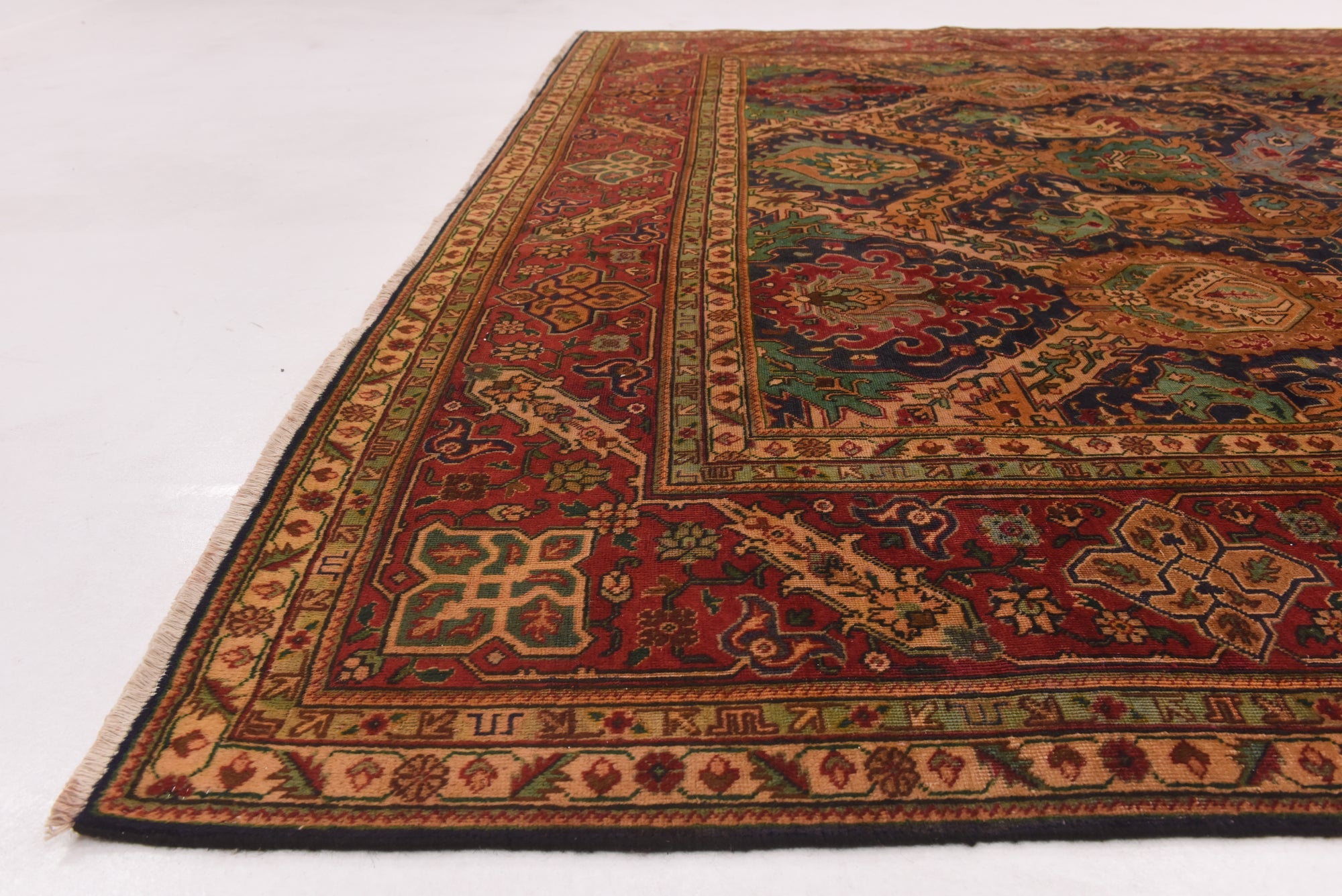9' 9 x 12' 7 Hand Knotted Tabriz Persian Wool Rug