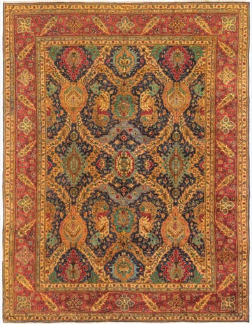 9' 9 x 12' 7 Hand Knotted Tabriz Persian Wool Rug