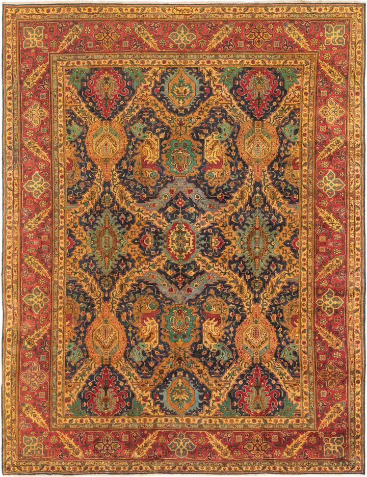 9' 9 x 12' 7 Hand Knotted Tabriz Persian Wool Rug