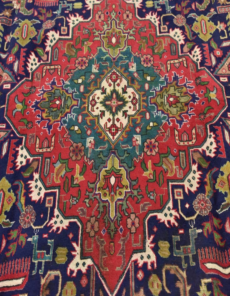 Detail image of 9' 5 x 12' 2 Hand Knotted Tabriz Persian Wool Rug