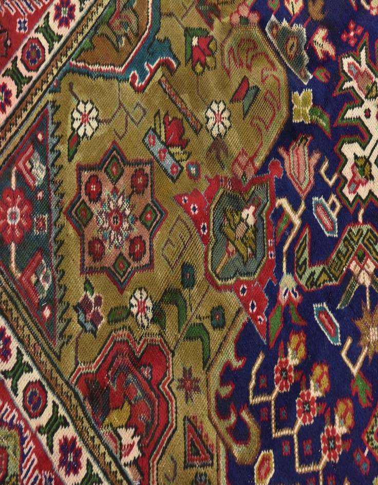 Detail image of 9' 5 x 12' 2 Hand Knotted Tabriz Persian Wool Rug