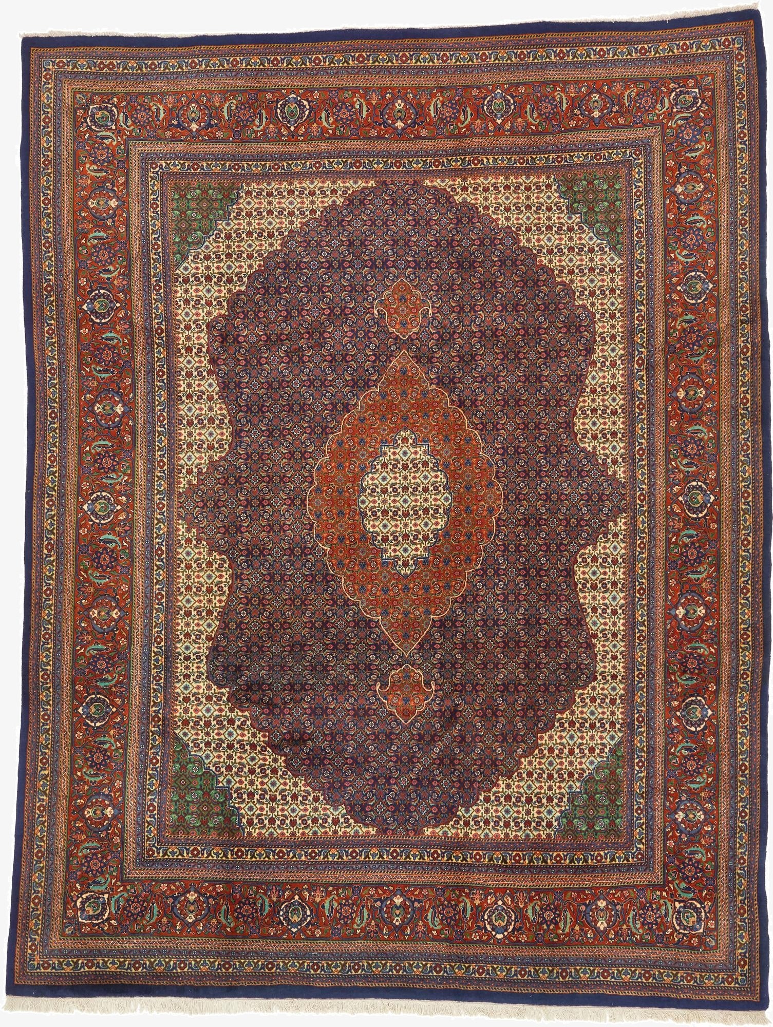 8' 4 x 10' 10  Hand Knotted Tabriz Persian Wool Rug