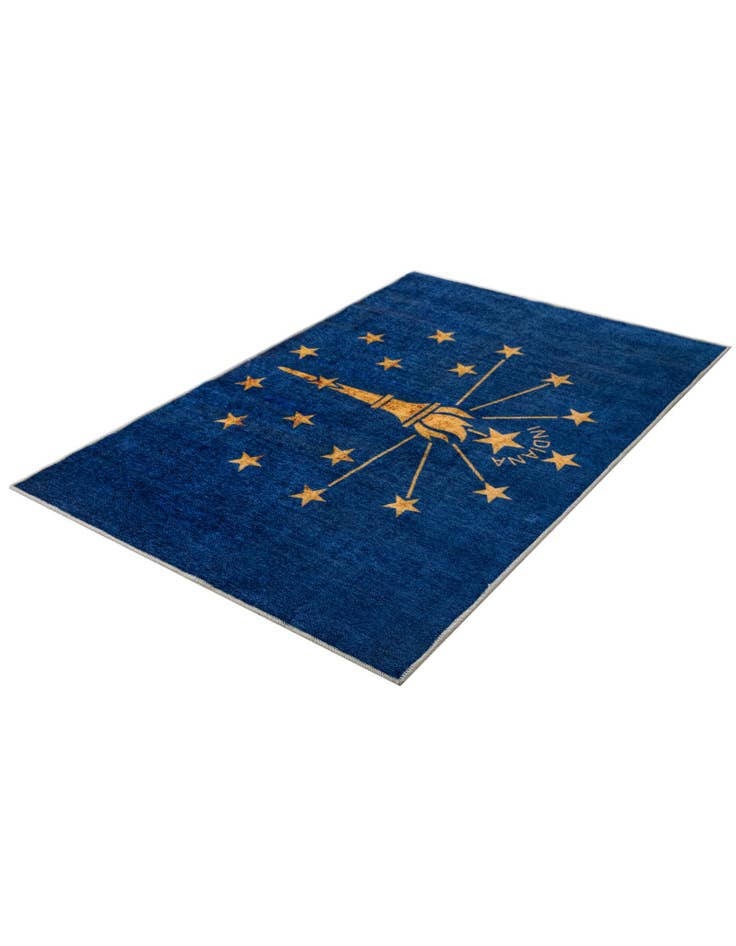 Detail image of 4' x 6' Indiana The Flag Collection Rug