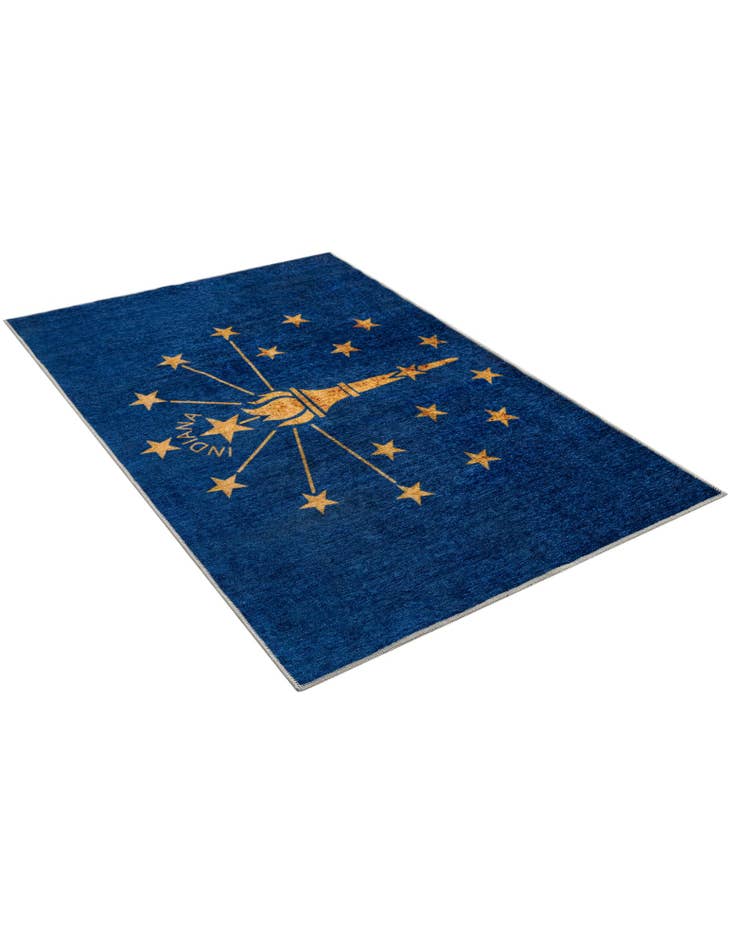 Detail image of 4' x 6' Indiana The Flag Collection Rug