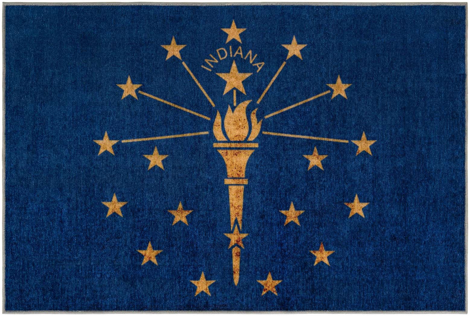 8' x 11' Indiana The Flag Collection Rug