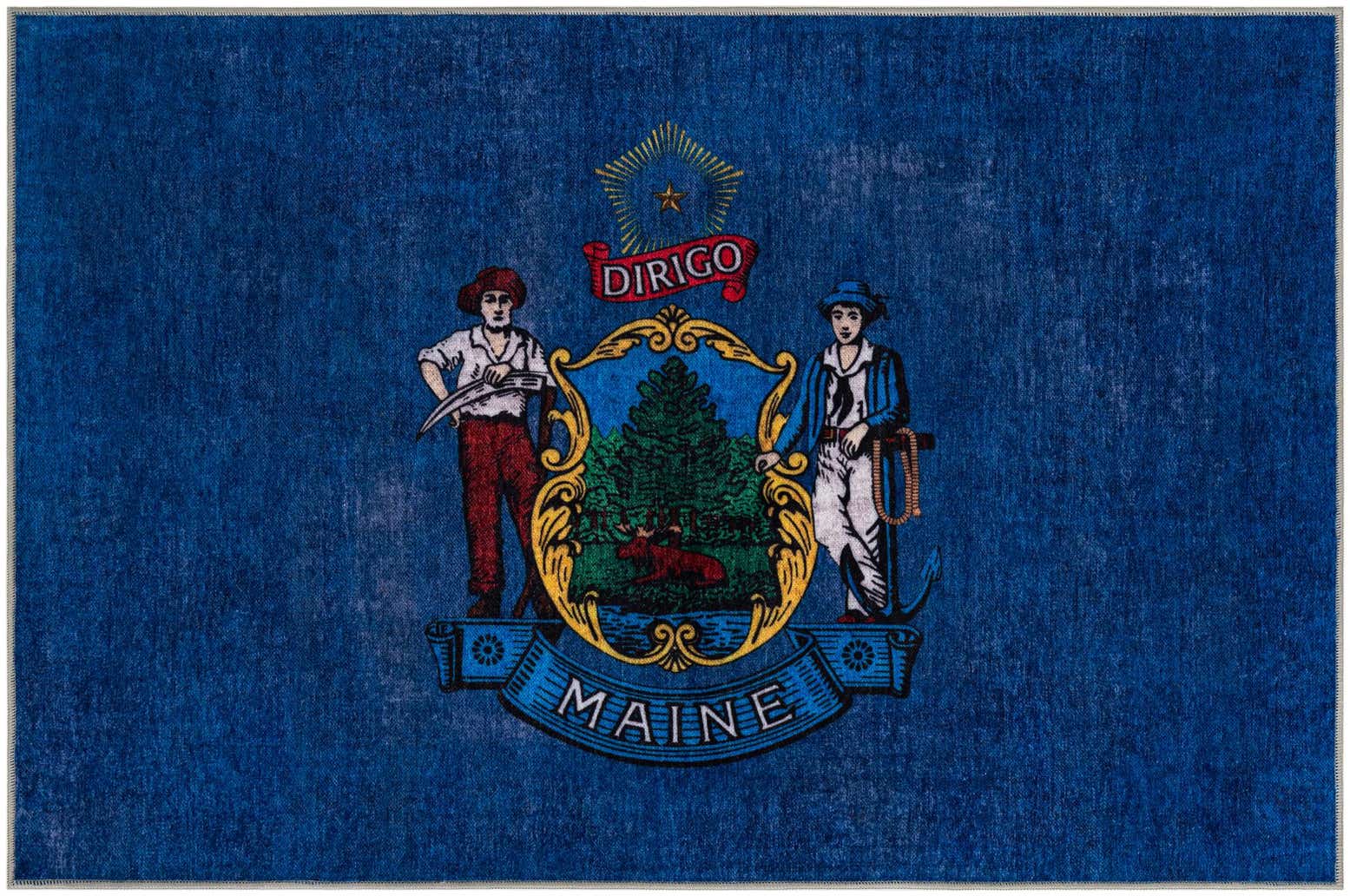 3' 3 x 5' 3 Maine The Flag Collection Rug
