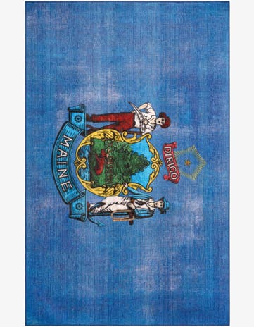 5' x 8' Maine The Flag Collection Rug