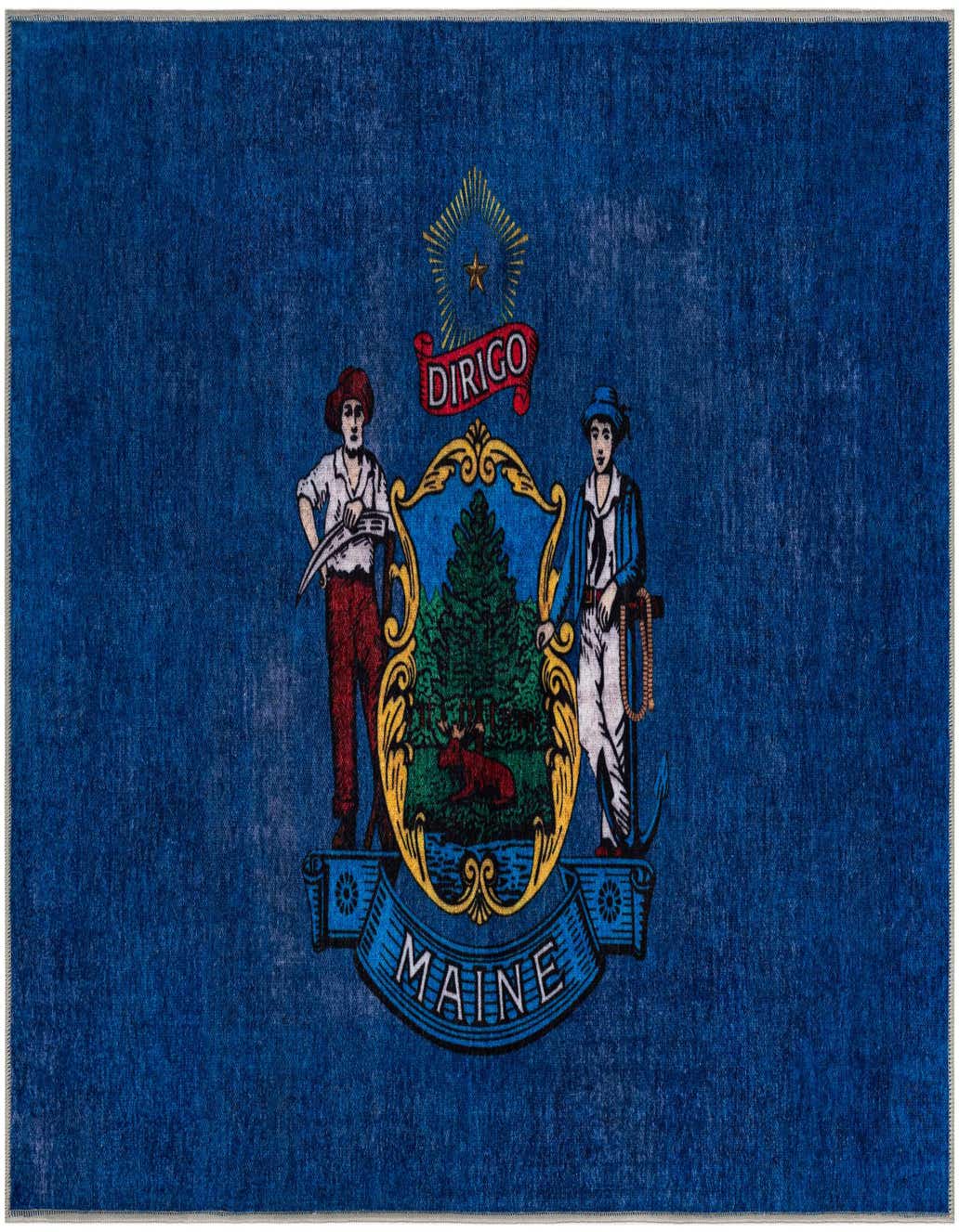 6' x 9' Maine The Flag Collection Rug