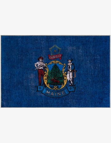 9' x 12' Maine The Flag Collection Rug