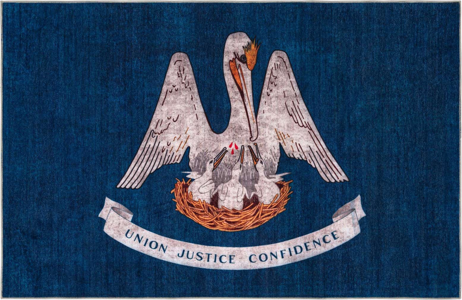 8' x 11' Louisiana The Flag Collection Rug