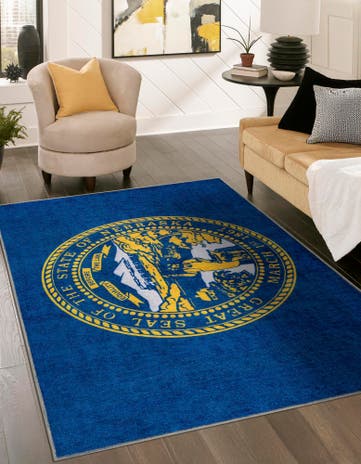 2' x 3' Nebraska The Flag Collection Rug