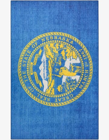 5' x 8' Nebraska The Flag Collection Rug