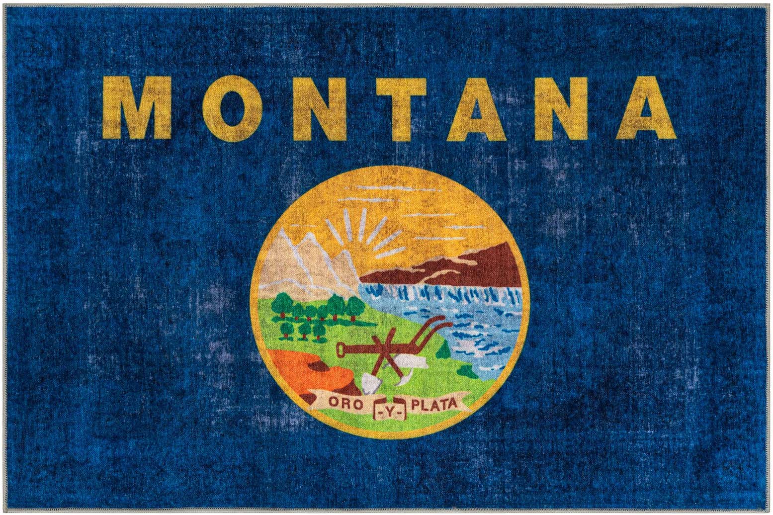 5' x 7' Montana The Flag Collection Rug