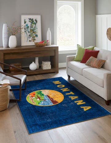 2' x 3' Montana The Flag Collection Rug