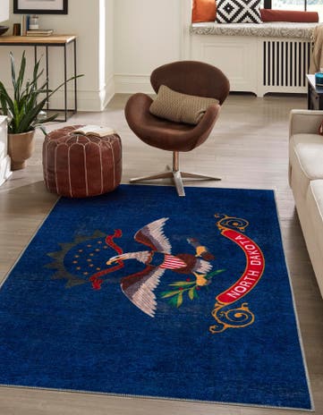 2' x 3' North Dakota The Flag Collection Rug