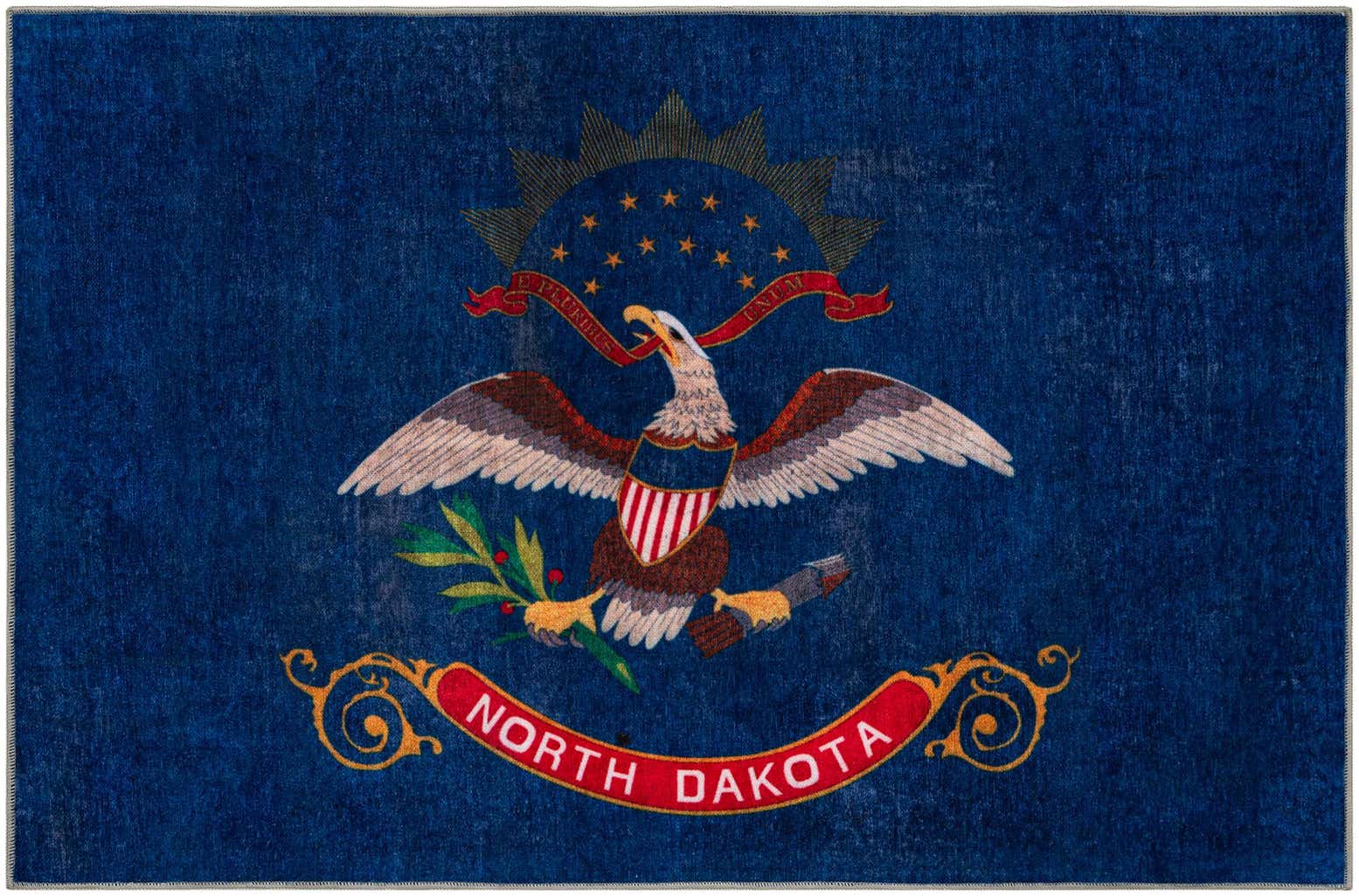 9' x 12' North Dakota The Flag Collection Rug