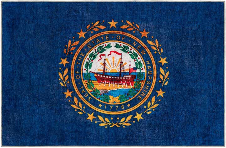 5' x 8' New Hampshire The Flag Collection Rug