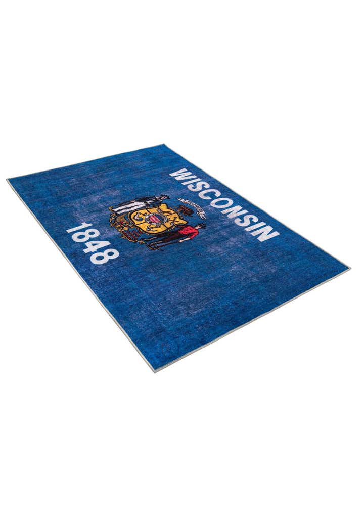 4' x 6' Wisconsin The Flag Collection Rug
