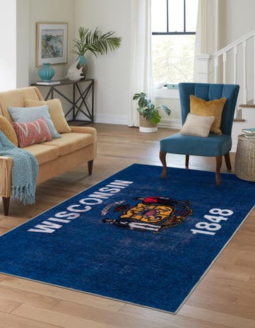 2' x 3' Wisconsin The Flag Collection Rug
