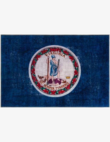 4' x 6' Virginia The Flag Collection Rug