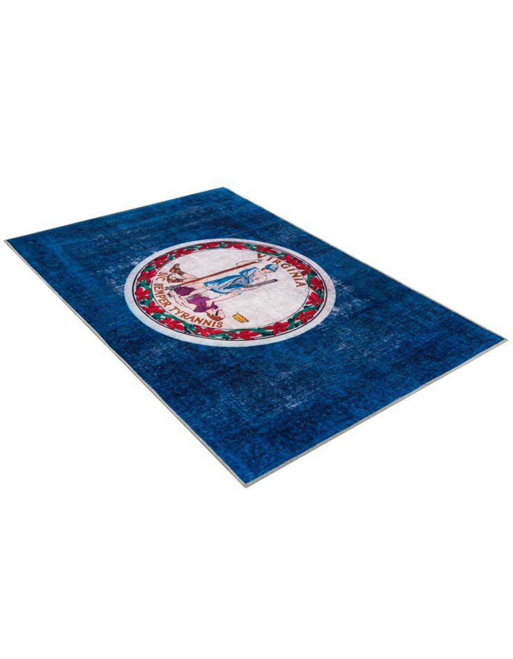 Detail image of 4' x 6' Virginia The Flag Collection Rug