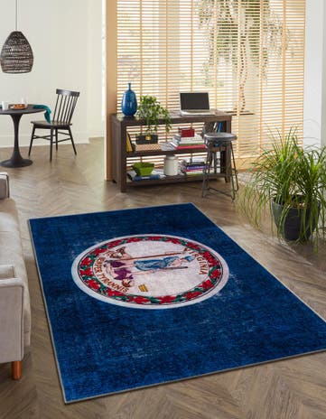8' x 11' Virginia The Flag Collection Rug