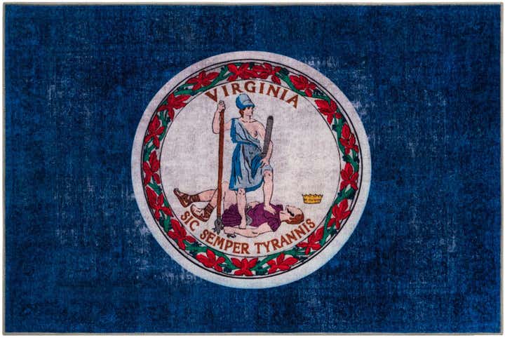 7' x 10' Virginia The Flag Collection Rug