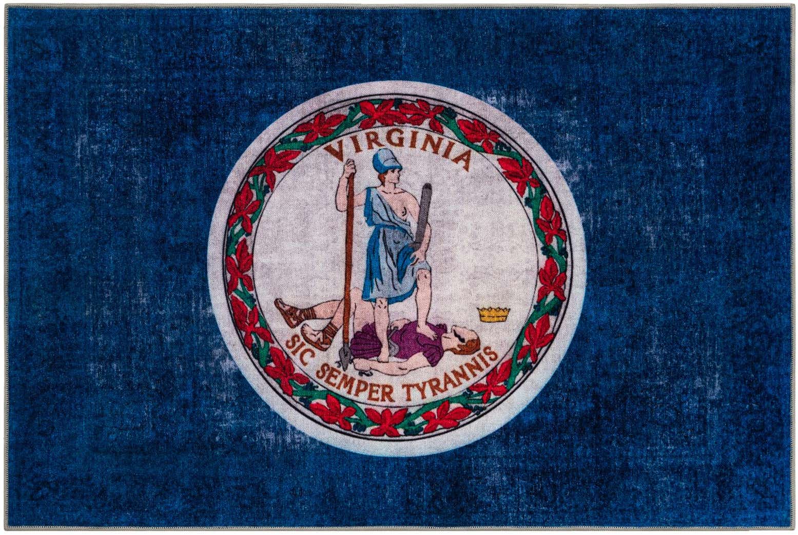 8' x 10' Virginia The Flag Collection Rug