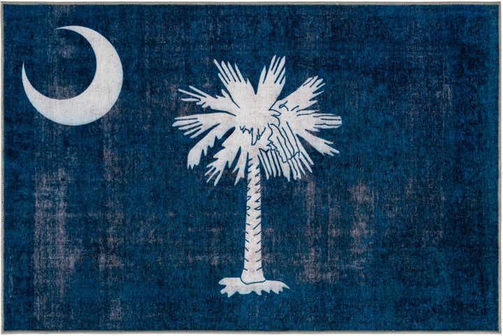 4' x 6' South Carolina The Flag Collection Rug